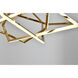 Canada LED 66 inch Gold LED Chandelier Ceiling Light